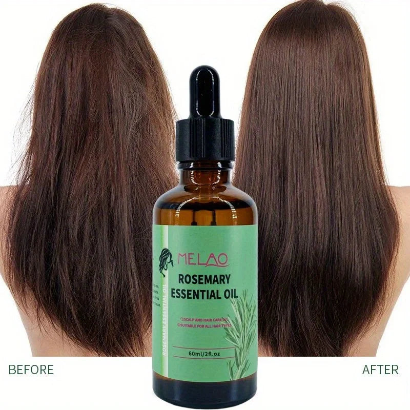 GZE Rosemary Hair Oil For All Hair Types 60ml Multi-Purpose For Hair And Body Care Premium Essential Oil Moisturizing