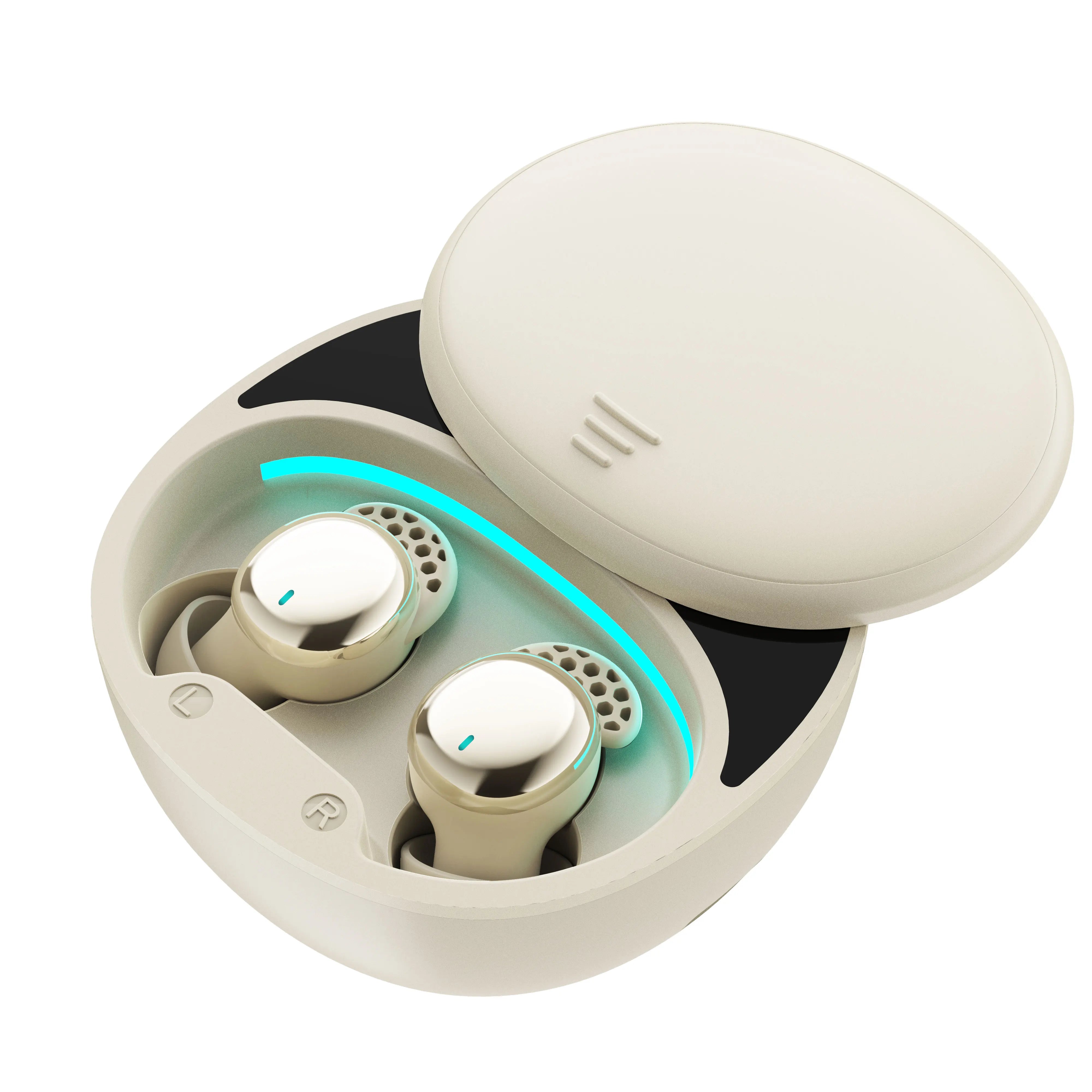 Satin-Matte ABS Earbuds Sleep-Optimized Noise-Blocking — Mint Green | KIMLUD