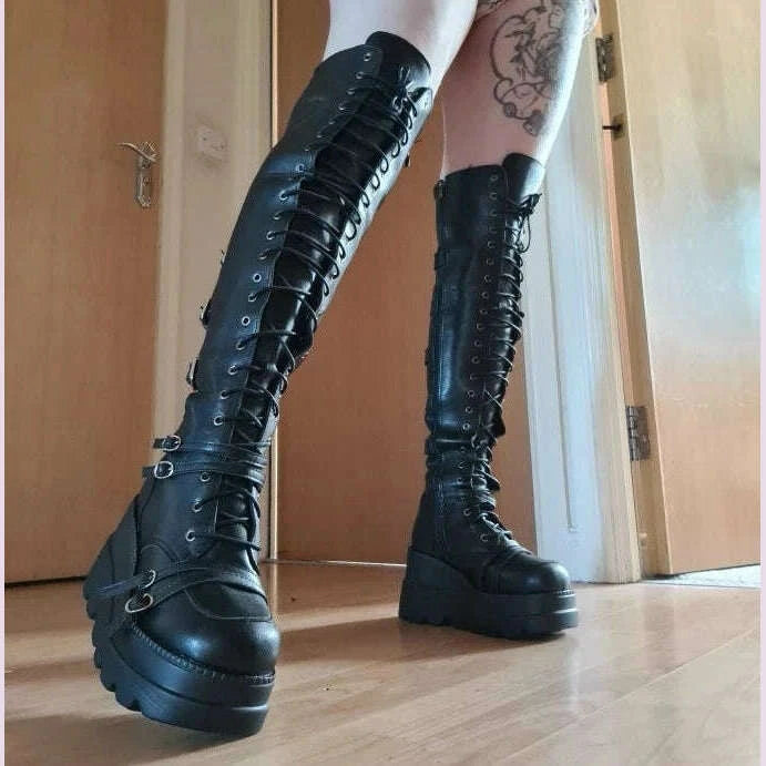 brand-design-big-size-43-shoelaces-cosplay-motorcycles-boots-buckles-platform-wedges-high-heels-thigh-high-boots-women-shoeskimlud-womens-fashion-34617053