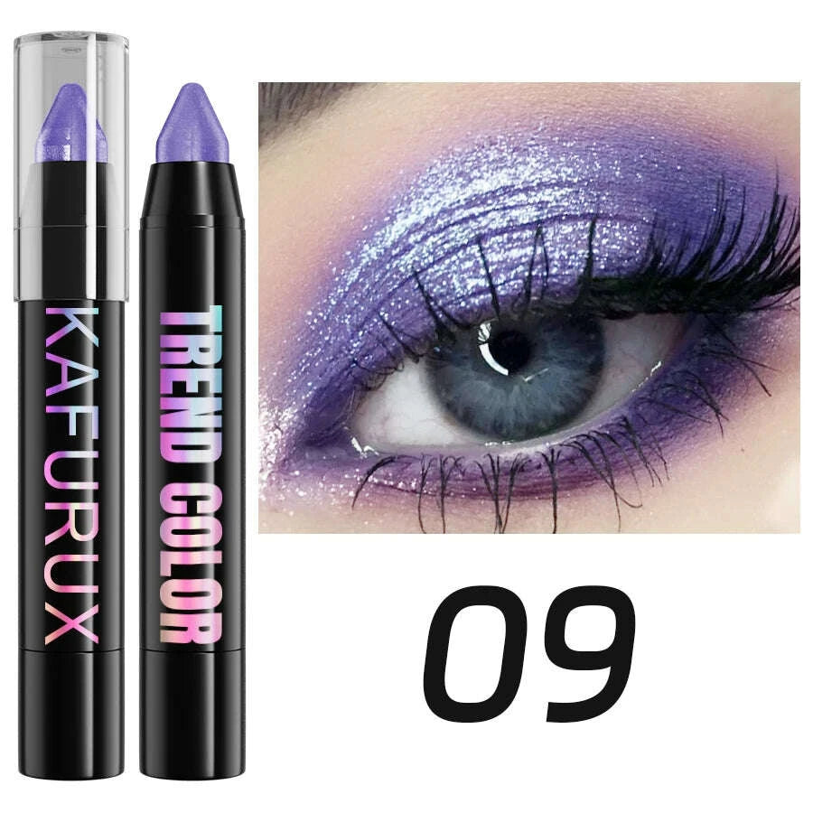 19-color-1pcs-smoky-dark-green-eyeshadow-pen-stick-waterproof-metallic-glitter-eye-shadow-highlighter-pencil-makeup-tool-cosmetkimludkimlud-35575072