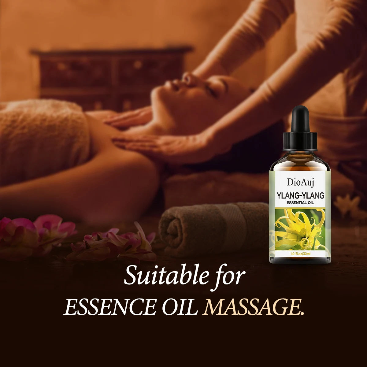 KIMLUD, DioAuj Ylang Ylang Aromatherapy Oil Angel Aromatherapy Essential Oil Suitable for Skin Aromatherapy Candle Making with Dropper, KIMLUD Womens Clothes