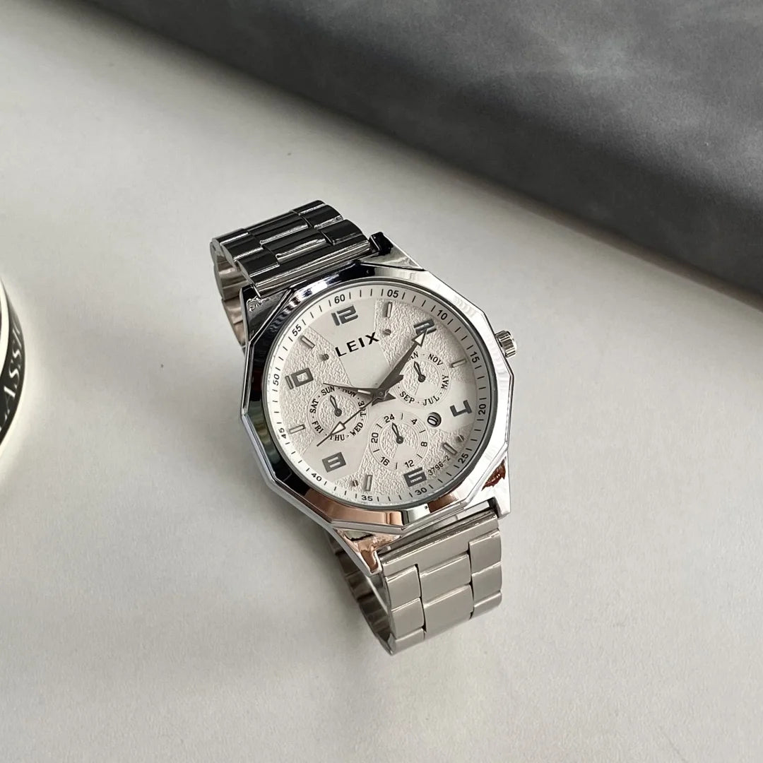 Men's Analog Quartz Watch with Date Stainless Steel Band Wristswatch for Man Casual Sports Watches Clock Male Relogio Masculino