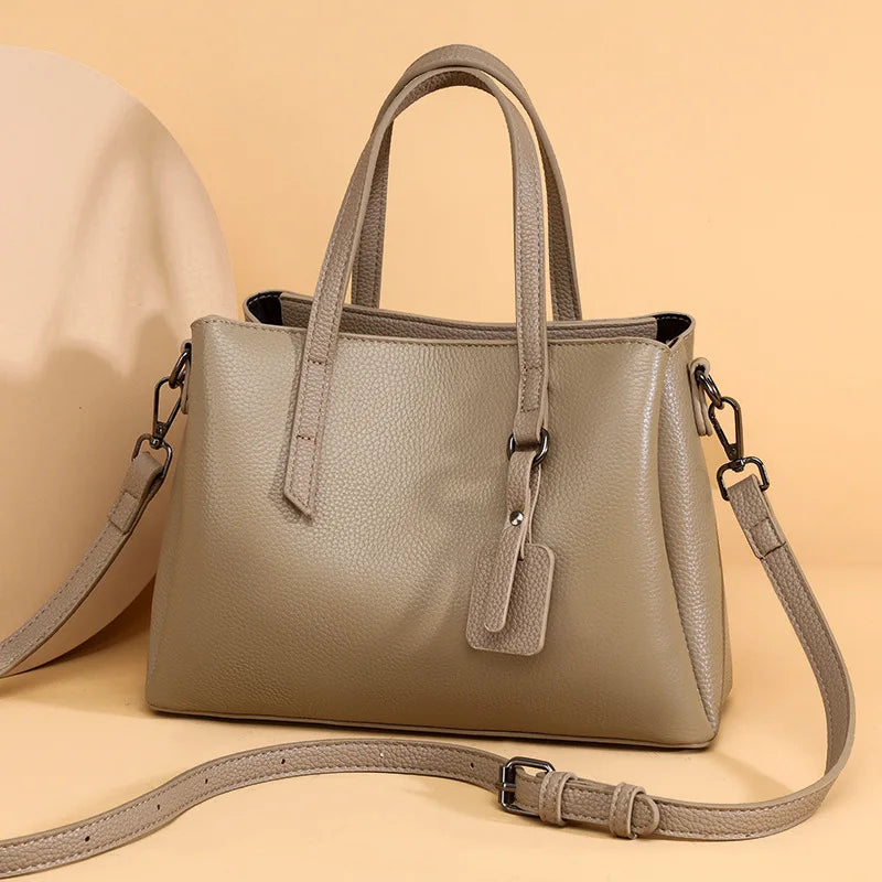First Layer Cowhide Women's Shoulder Bag Commuter Handbag Armpit Crossbody Bag Genuine Leather Small Square Bag luxury