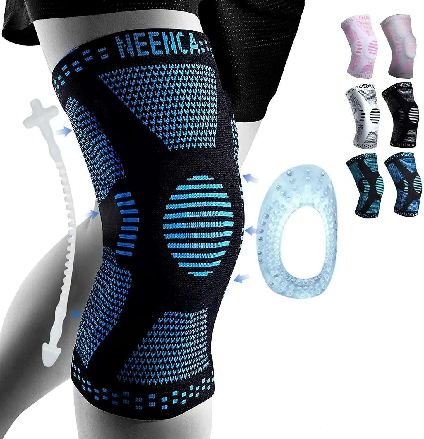 KIMLUD, NEENCA Copper Knee Brace Knee Support with Patella Gel Pad &Side Stabilizers for Knee Pain Sport Arthritis ACL Joint Pain Relief, KIMLUD Womens Clothes