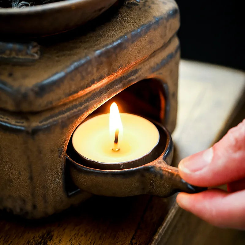 KIMLUD, Home use candle warming tea waking tea deodorizing tea leaves fragrance warming tea heating insulation tea ceremony tea brewing, KIMLUD Womens Clothes