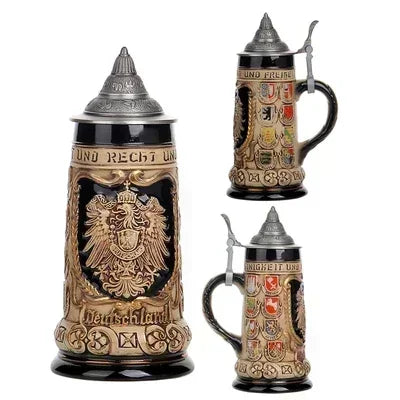 German Beer Stein Tankard Mug 600ml — Oktoberfest & Father's Day Gift | KIMLUD