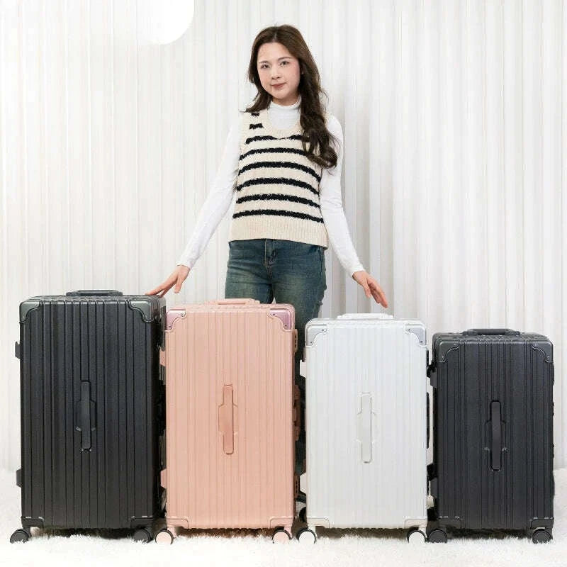 luggage-large-capacity-30-inch-multi-functional-suitcase-28-inch-aluminum-frame-trolley-case-26-inch-anti-drop-luggagekimlud-womens-fashion-34624092