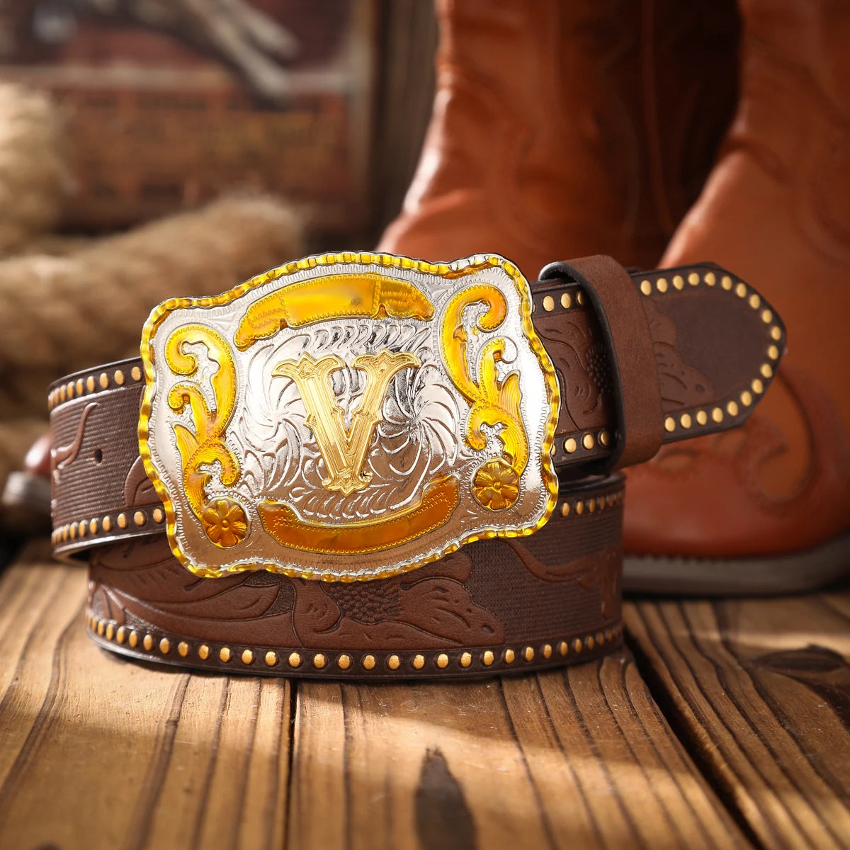 Vintage PU Leather Western Solid Belt — Black | KIMLUD