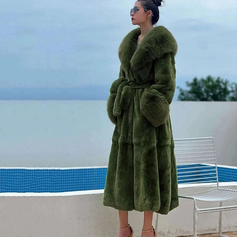 KIMLUD, 2024 Long Mink Coats Women Fur Coats Winter Outwear Faux Fur Jacket Female Long Sleeve Ladies Casual Oversize Fur Coat Parkas, KIMLUD Womens Clothes