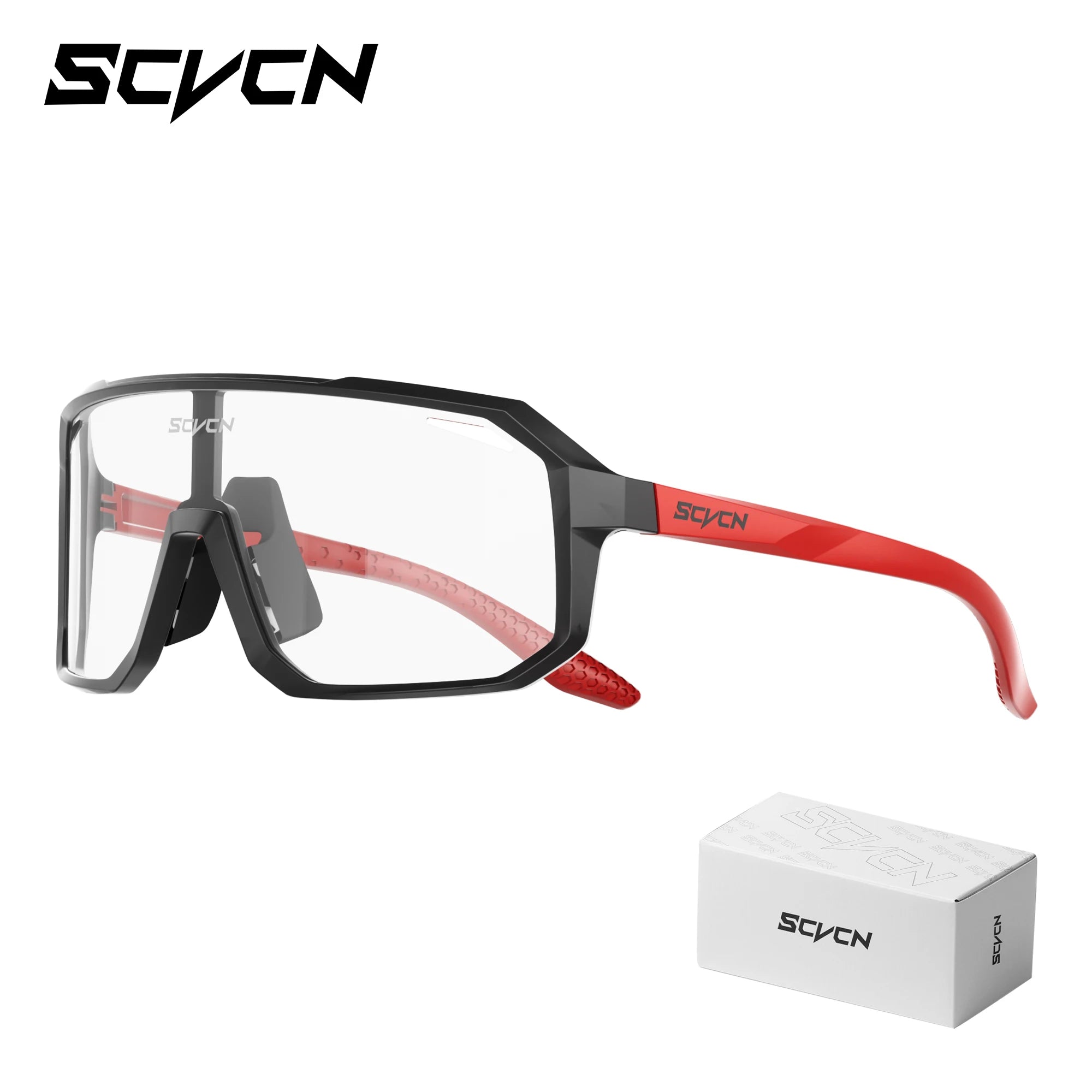 SCVCN New Riding Cycling Sunglasses Outdoor Sports Running Goggles Men's Mtb Bicycle Glasses Women Cycling Eyewear 1 Lens