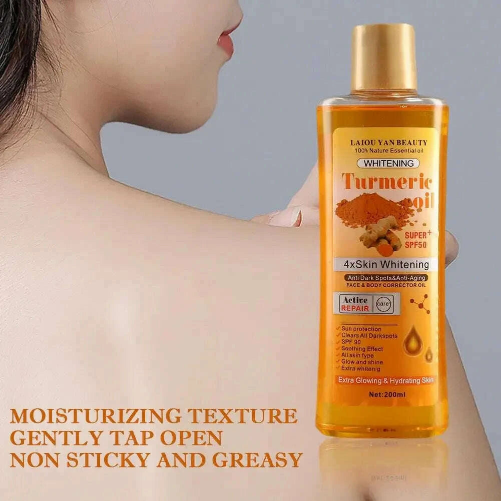 200ml-turmeric-oil-essential-oil-ginger-deep-hydration-moisturizer-nourishing-smoothing-face-serum-oil-moisturizer-skin-carekimlud-womens-fashion-34599245