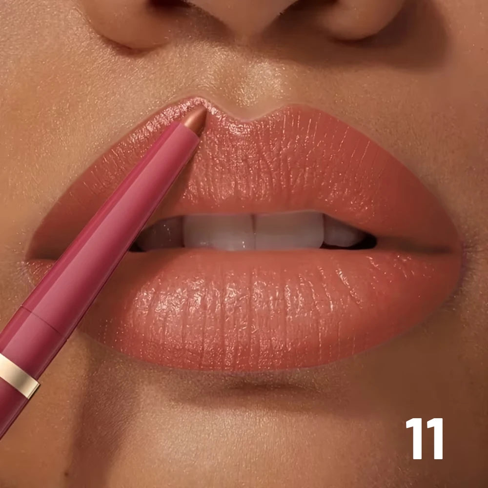 Waterproof Matte Lip Liner Pencil Retractable — Nude Matte | KIMLUD