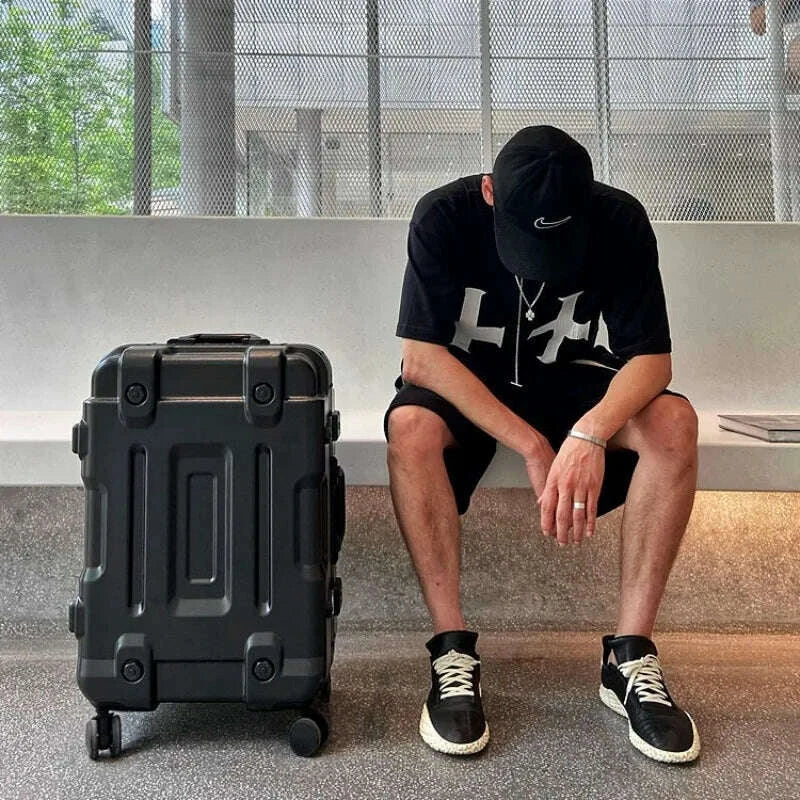 KIMLUD, 20/24/26"Personalized Travel Suitcases Strong Ruggedness Trolley Case With Wheels Rolling Luggage Carry on Luggage Boarding Box, KIMLUD Womens Clothes