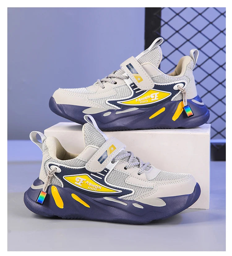 Children Boys Mesh Sports Running Shoes Breathable Non-slip For Girls Casual Running Walking Kid's Sneakers