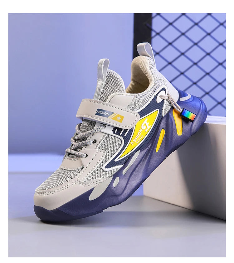 Children Boys Mesh Sports Running Shoes Breathable Non-slip For Girls Casual Running Walking Kid's Sneakers