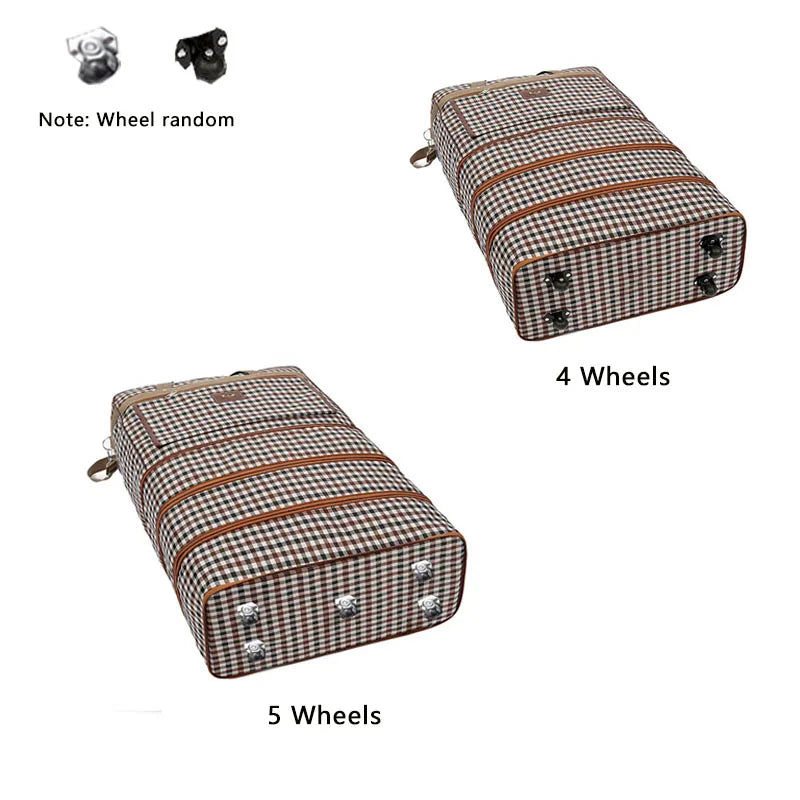 KIMLUD, Expandable Extra Large Wheeled Duffel Bag Durable, Lightweight&Multi-Layer for Easy Travel and Storage weekend or overnight bag, KIMLUD Womens Clothes