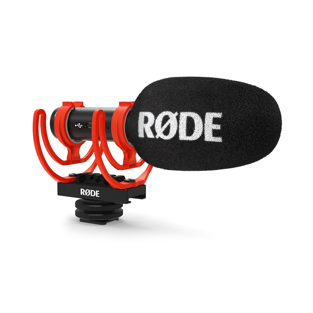 #V For Rode VideoMic GO II Studio Video Microphone for PC Laptop Phone DSLR Camera Streaming Vlog Video Live Recording Microphon
