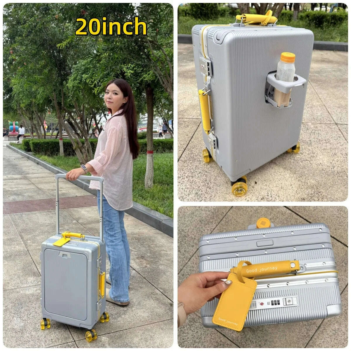 front-opening-pocket-rolling-luggage-aluminum-frame-wide-handle-trolley-suitcase-with-colorful-silent-wheels-usb-charging-plugkimlud-womens-fashion-34614820
