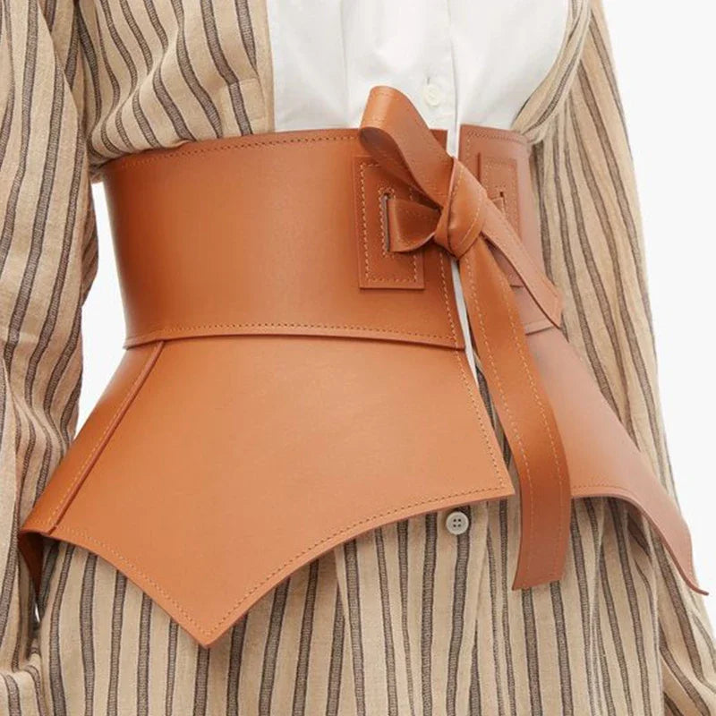 Knot Ultra Wide Girdle Waistband Women Lace Skirt Fashionable Decoration Tie Up Waist Closure Dress Versatile Accessories