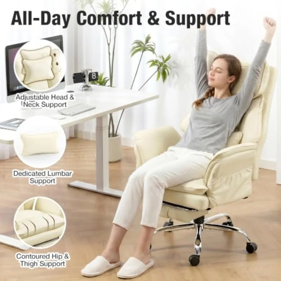 Office chair with criss cross design, PU leather material, black color, ergonomic footrest and flip-up arms for enhanced comfor