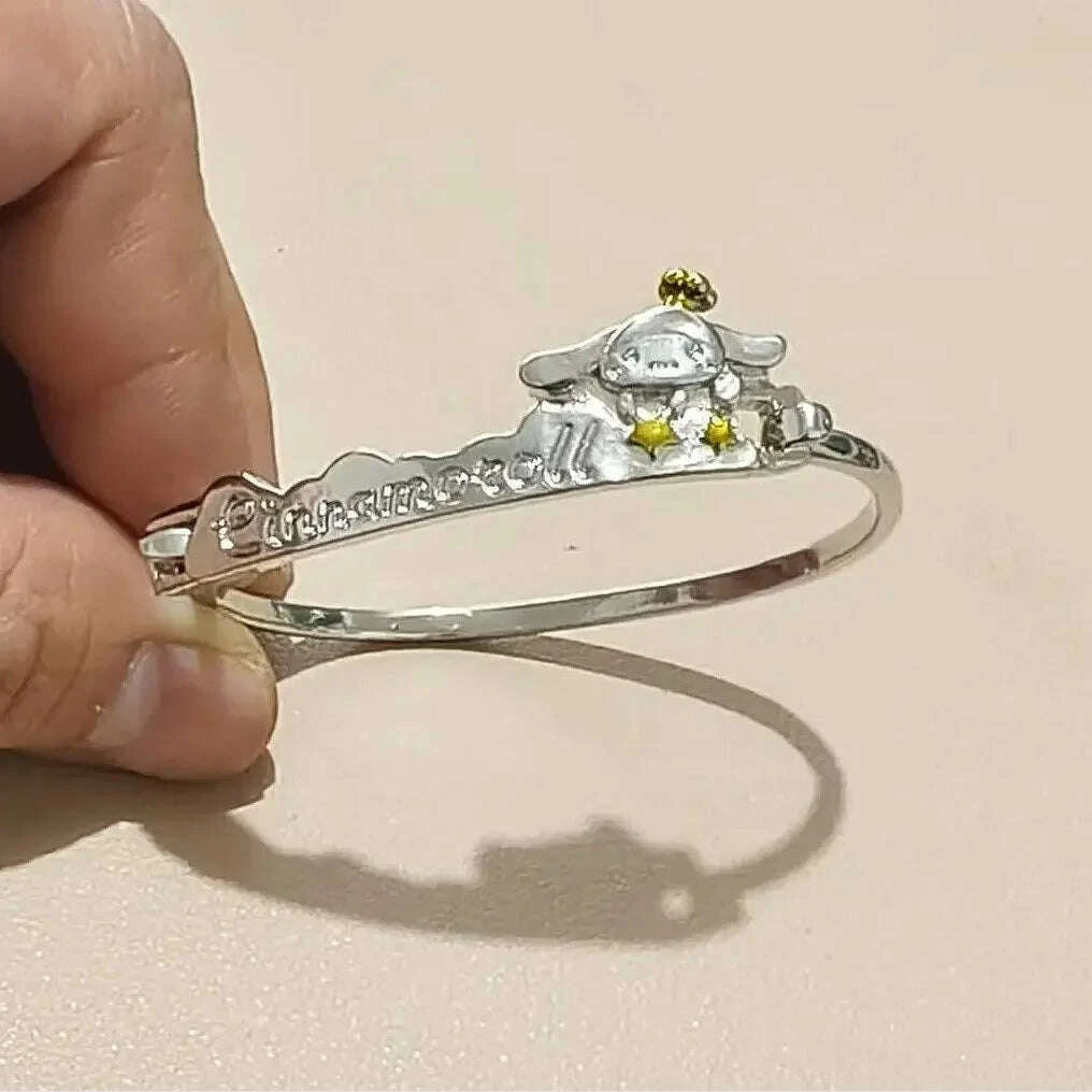 sanrio-necklace-metal-adjustable-open-ring-bracelet-fashion-silver-golden-color-adjustable-knuckle-joint-cartoon-jewelry-giftskimlud-womens-fashion-34607439