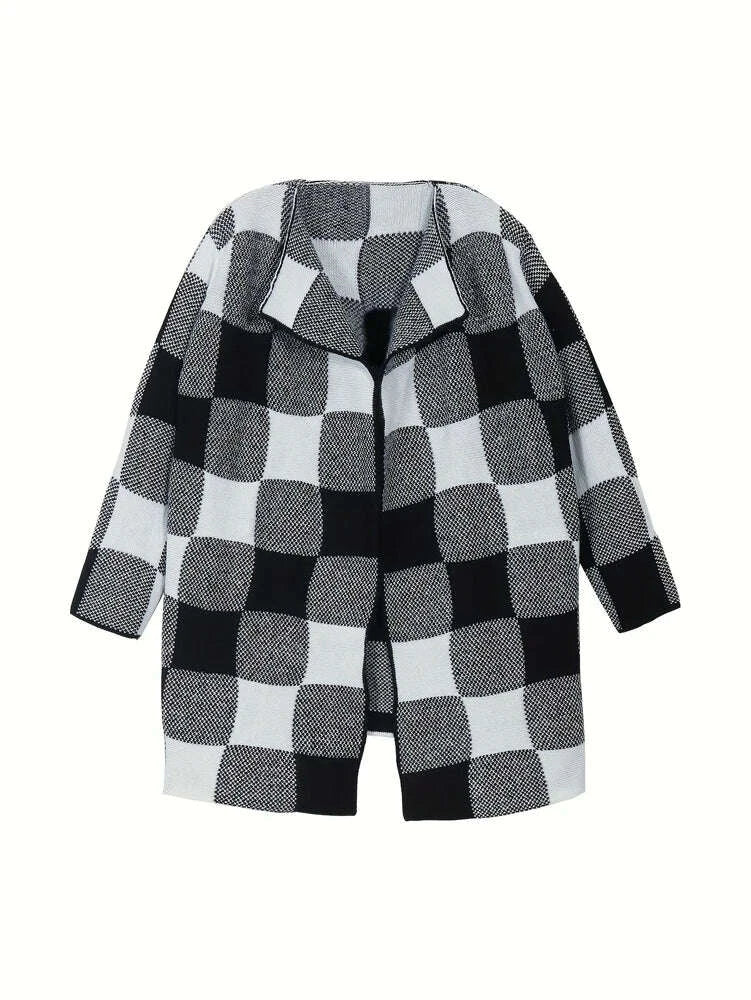 plus-size-autumn-and-winter-new-women-black-and-white-colour-block-pattern-flip-lapel-cardigan-fashion-jacketkimludkimlud-35564789