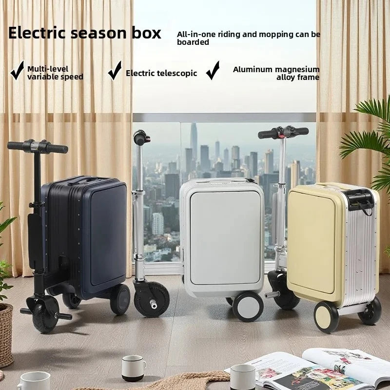 Nylon Suitcases Carry-On 20-Inch Trolley — Black | KIMLUD