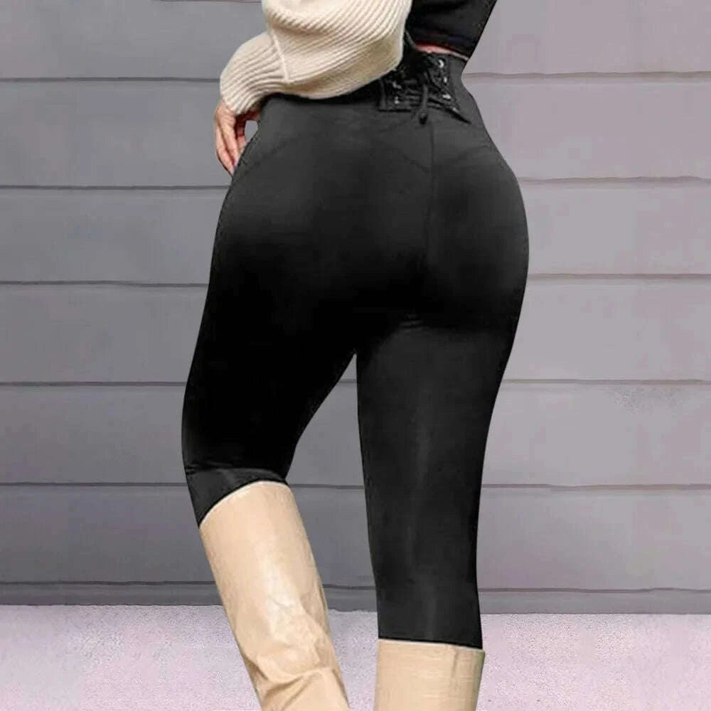 women-solid-color-slim-leggings-pants-back-waist-strap-design-waist-lift-hip-tight-trousers-ankle-length-slimkimlud-womens-fashion-34619063