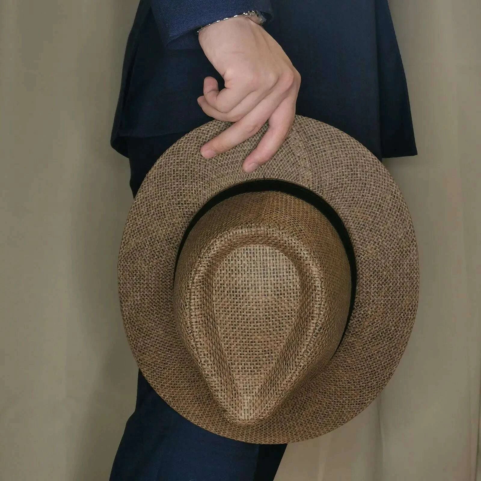 fashion-unisex-panama-straw-hat-men-women-summer-casual-beach-flat-straw-hat-sunshade-wide-brim-jazz-fedora-cowboy-sun-hatkimludkimlud-35566855
