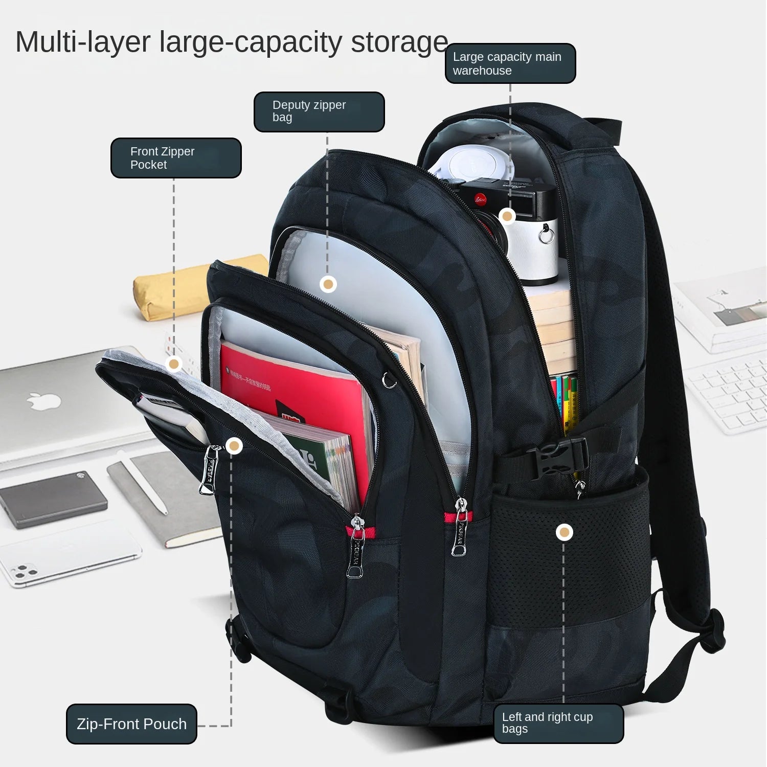 Teenage Boys School Bags High Middle School Students Backpack Back To School Laptop Backpack Travel backpack Schoolbag Book bag
