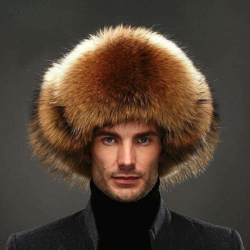 new-winter-mens-100-real-silver-fox-fur-bomber-hat-raccoon-fur-ushanka-cap-trapper-russian-man-ski-hats-caps-real-leather-topkimlud-womens-fashion-34618649
