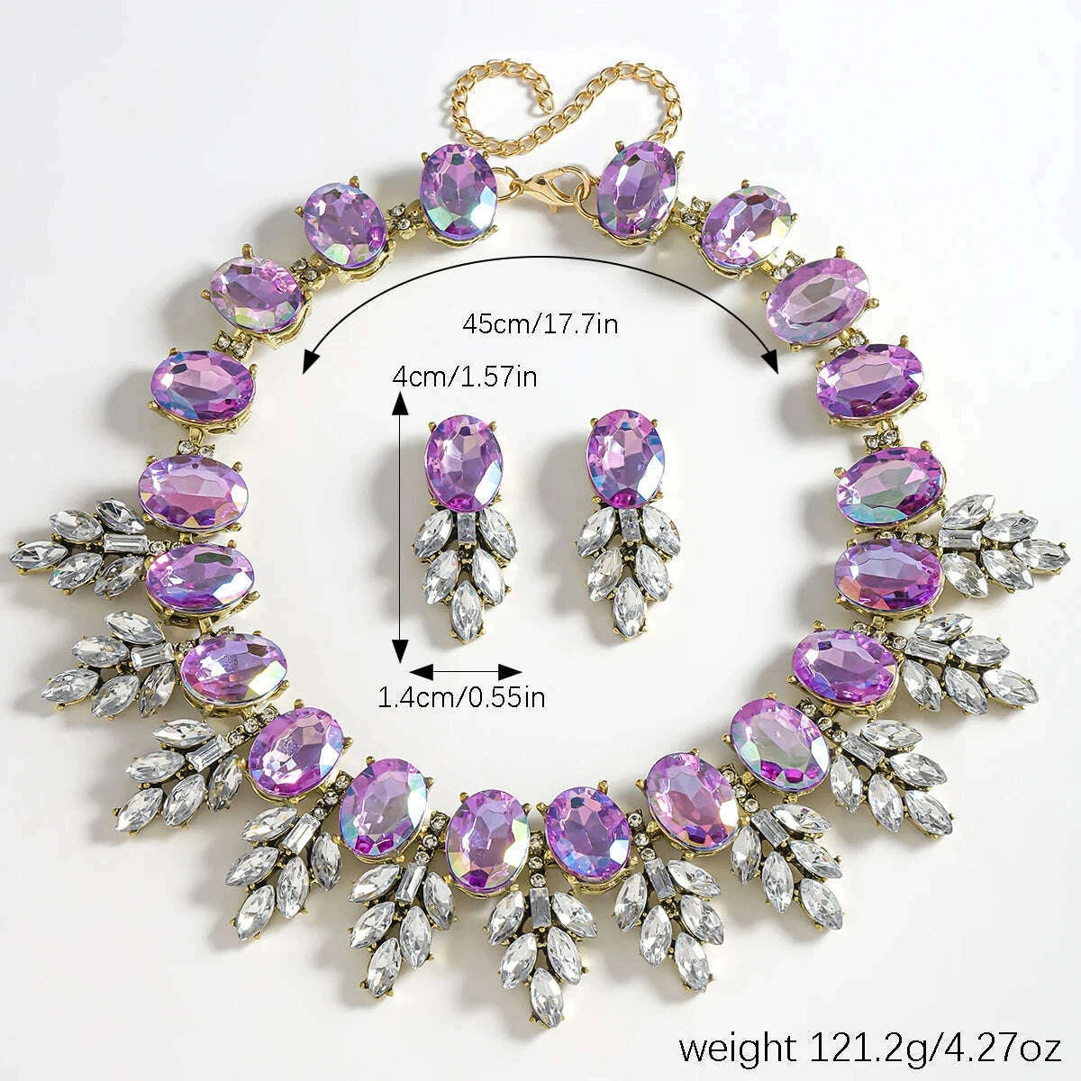 best-lady-geometric-rhinestone-necklace-short-glass-earrings-stitching-decorative-neck-chain-dress-jewelry-setkimlud-womens-fashion-34623576