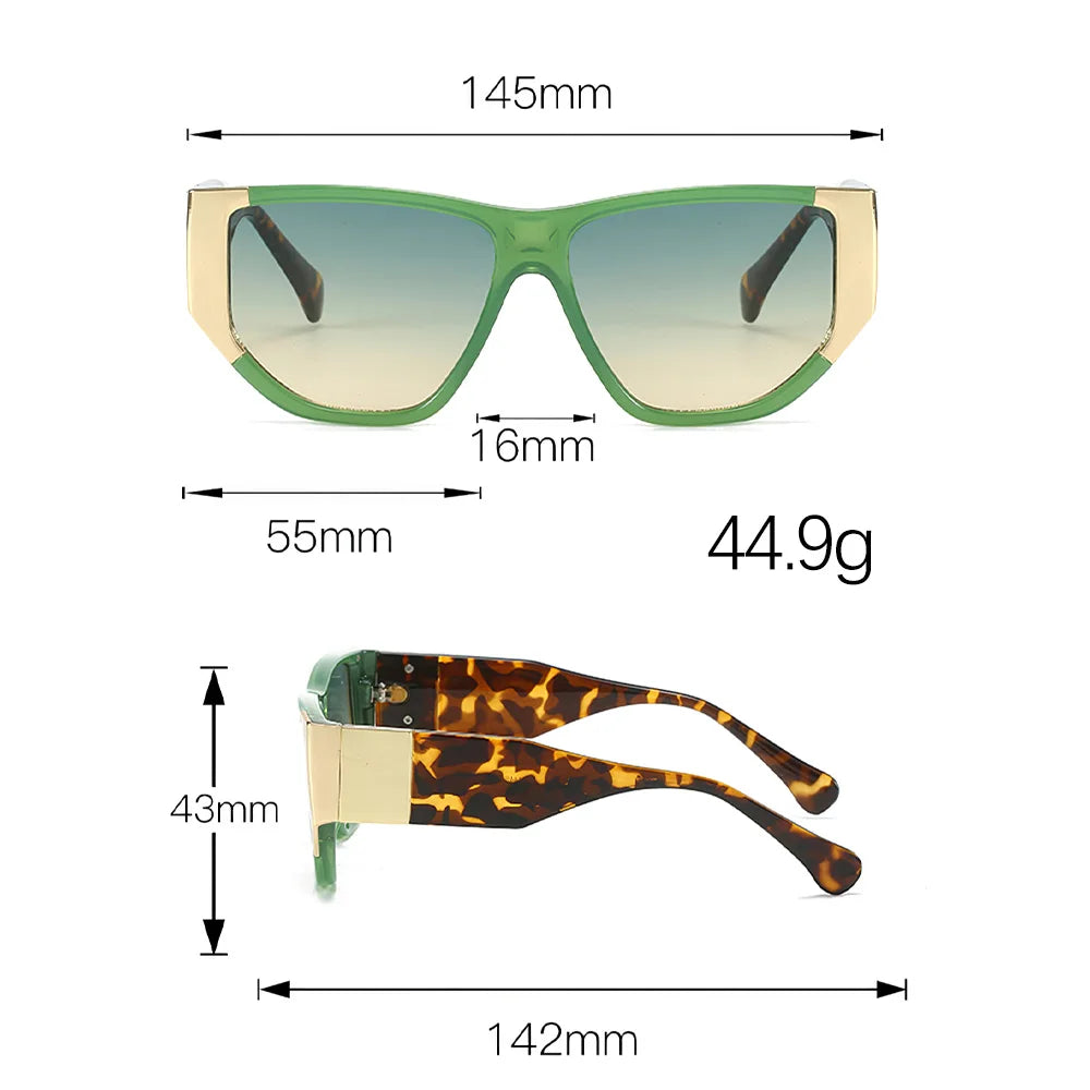 2025 New Fashionable Colorful Women Sunglasses Decorated Gradient Lenses Trendy Accessories for Women and Men Sunglasses