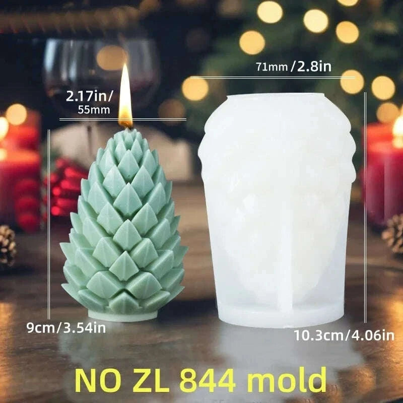 KIMLUD, 2025 Christmas House Fragrance Candle Silicone Mold Santa Claus Santa Claus Knocking On Door Giving Gifts Resin Plaster Molds, KIMLUD Womens Clothes