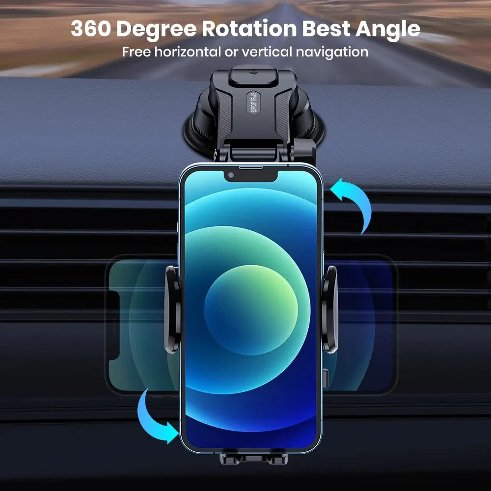 Car Phone Holder Mount – 2-In-1 Handsfree – Universal | KIMLUD