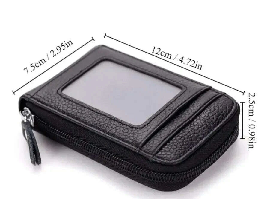 KIMLUD, 1pc Organ Card Bag Korean Edition Portable Women's Short Bank Card Cover Business Card Clip Zipper Vertical Handheld Bag, KIMLUD Womens Clothes