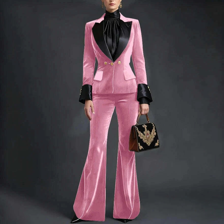 luxury-velvet-womens-burgundy-suits-three-buttons-2-piece-set-vintage-satin-peaked-lapel-blazer-flared-pants-evening-outfitkimlud-womens-clothes-35081919