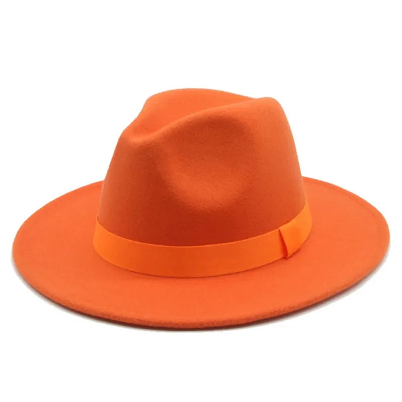 Fedora Hat – Unisex Decorative – Cotton-Polyester | KIMLUD
