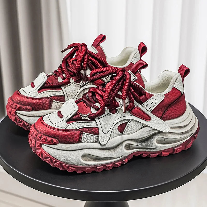 Men's Platform Sneakers – Height Increasing Cushioning – Canvas Lining | KIMLUD