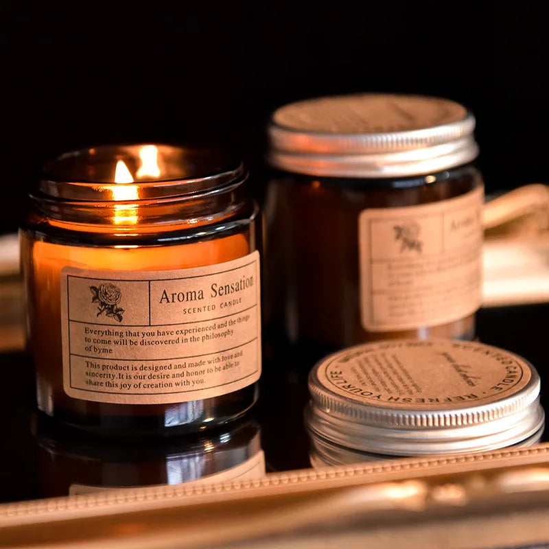 Smokeless Soy Candle Aromatherapy — Amber | KIMLUD