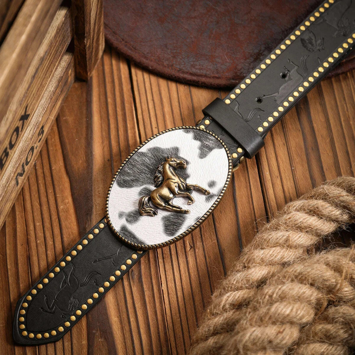 KIMLUD, A Western-style PU leather belt for both men and women, a classic and casual retro belt, KIMLUD Womens Clothes