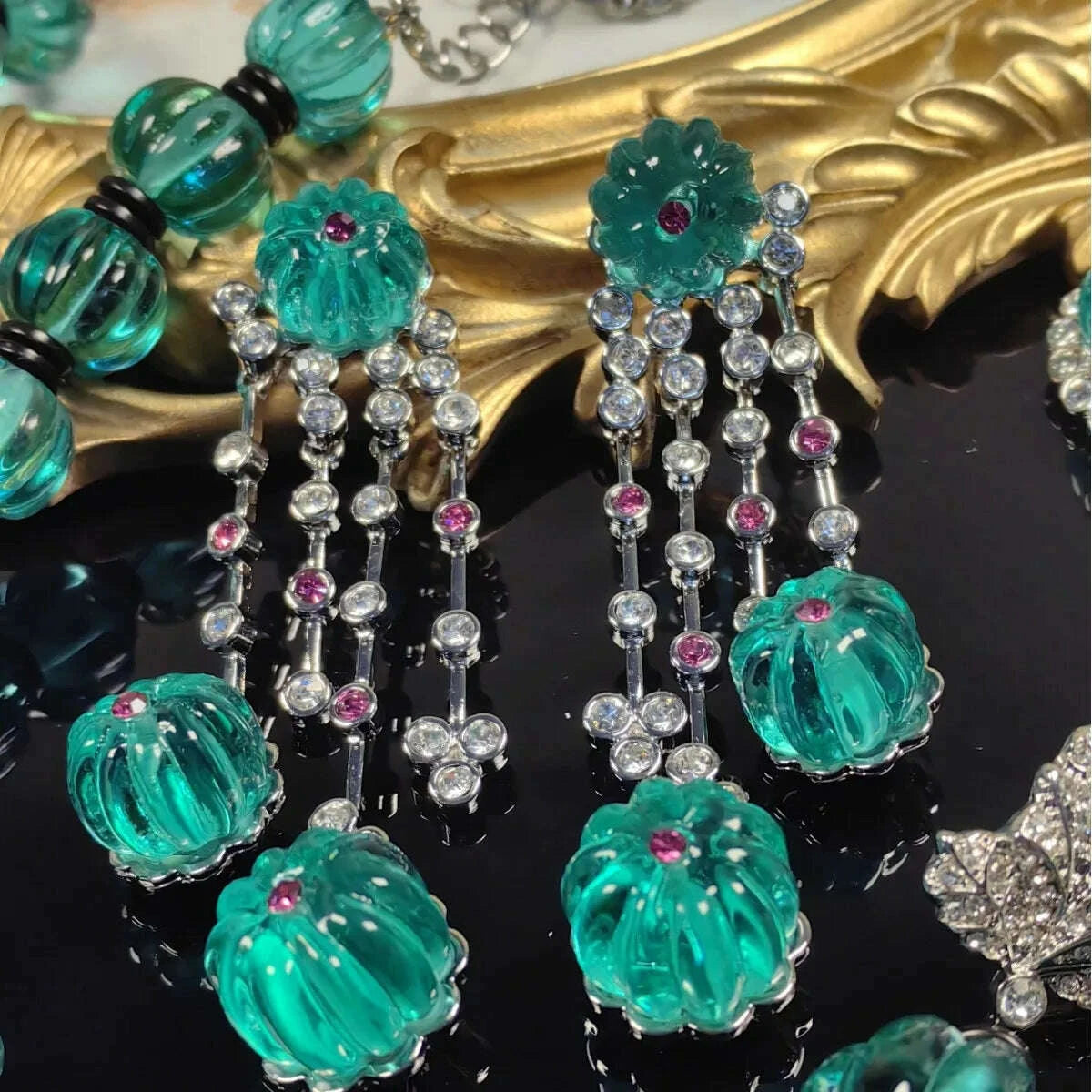 vintage-blue-glass-pumpkin-bead-tassel-earrings-for-women-party-jewelrykimlud-womens-fashion-34623712