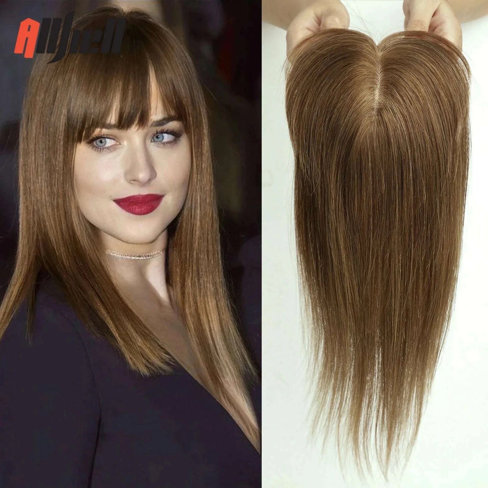 101214-inches-hair-toppers-for-women-brown-blonde-ombre-human-hair-toppers-silk-base-clips-in-hair-extension-topper-with-bangs-kimlud-kimlud-33914552