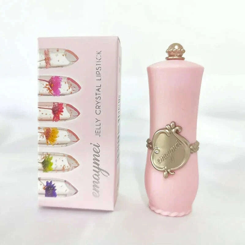 KIMLUD, Jelly Dried Flower Color Changing Lip Balm Transparent Moisturizing Make Up Lipstick Repair Dry Cracks for Lips Care Lipgloss, KIMLUD Womens Clothes