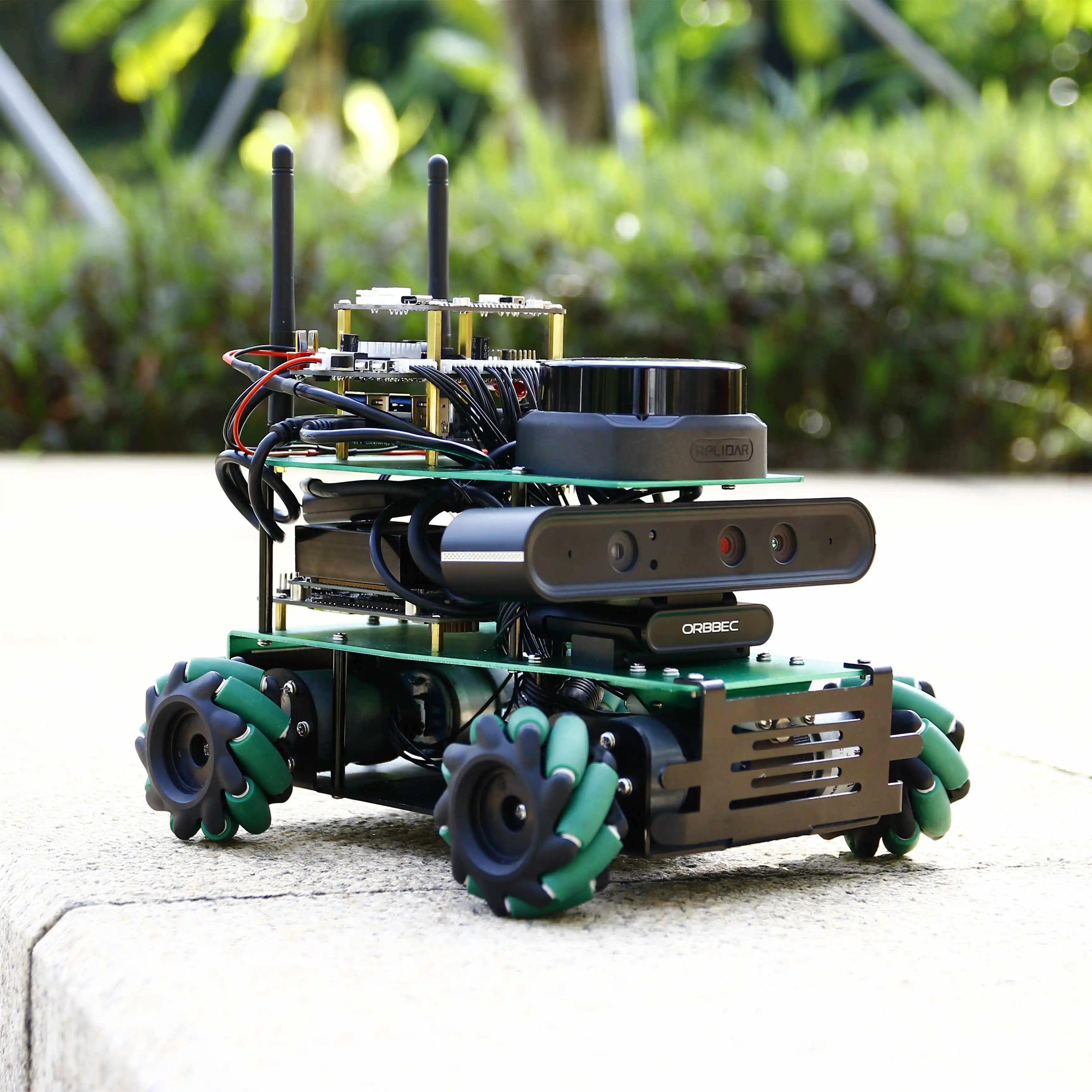 ROSMASTER X3 ROS2 Robot Aluminum Alloy Frame Autopilot Lidar Mapping for Jetson NANO Orin NX SUPER Orin NANO SUPER Raspberry Pi5
