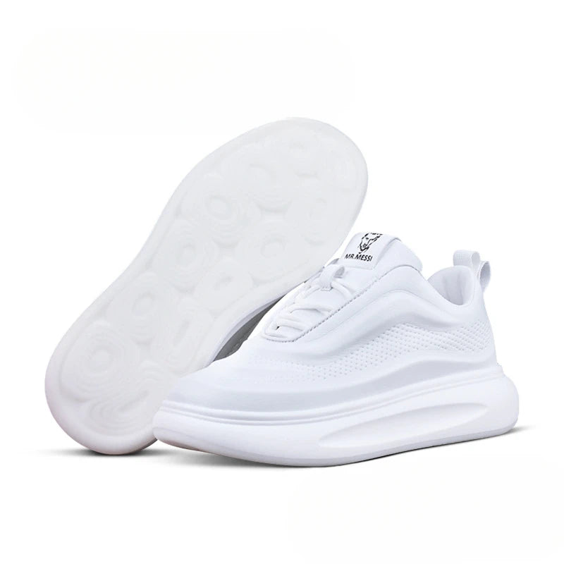 Chunky Sneaker Men Women Designer White Board Shoes Fashion Casual Microfiber Leather/Corduroy Height Increased Platform Shoes