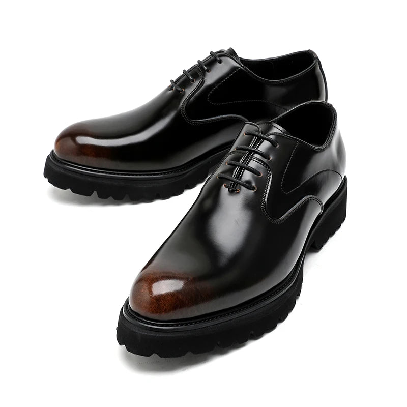 Men's Leather Shoes – Formal Business Style – Split Leather Upper | KIMLUD