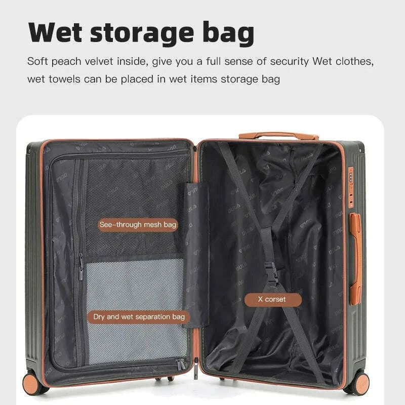 dula-carry-on-luggage-with-cup-phone-holder-hard-shell-rolling-travel-suitcase-with-spinner-wheels-20-24-26-inchkimlud-womens-fashion-34613603