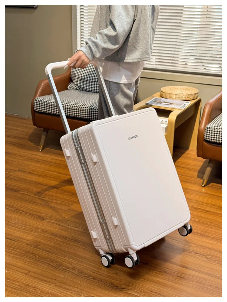 Aluminium Frame Travel Luggage Carry-On With Mute Wheels — Slate Gray | KIMLUD