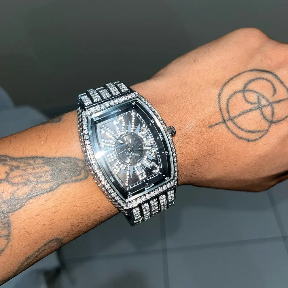 Stainless Steel Mens Luxury Wristwatch — Silver | KIMLUD